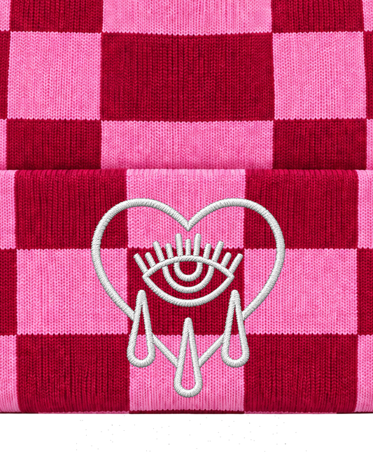 Crying Heart / Pink Beanie