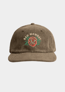 Embroidered Rose Cord Cap