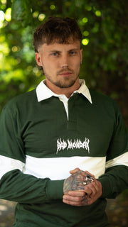 Metal Logo Panelled Rugby Shirt