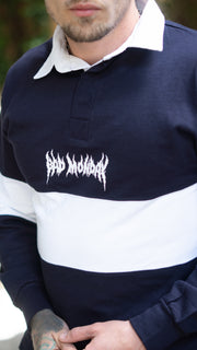 Metal Logo Panelled Rugby Shirt