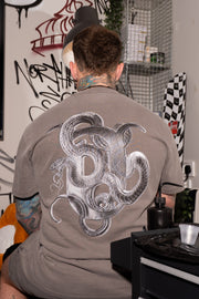 Born With Horns Heavy Tee / Faded Grey