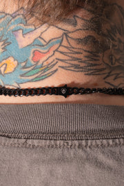 Barbed Wire Necklace Black