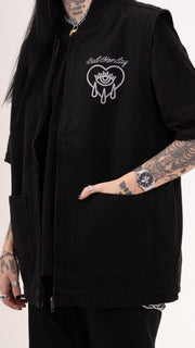 CH Canvas Vest Jacket Black