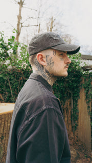 Metal Logo Distressed Cap