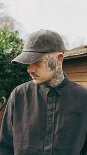 Metal Logo Distressed Cap