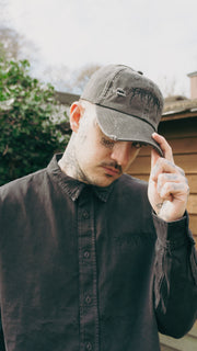 Metal Logo Distressed Cap