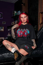 BDMY Bat Heavy Tee / Faded Black