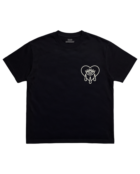 Crying Heart / Heavy Tee Back Print