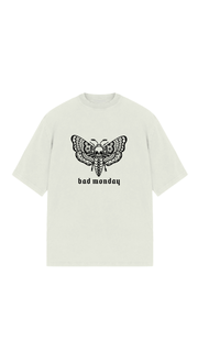 Oversized Death Moth Logo Tee - Front Print