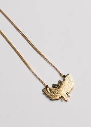 Death Moth Pendant Gold
