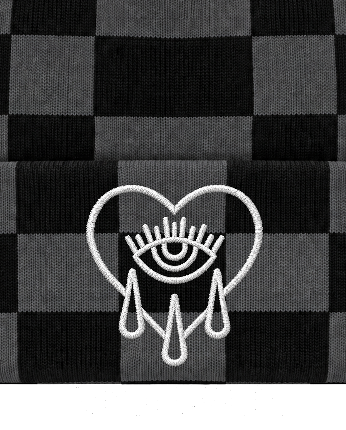 Crying Heart / Black Beanie