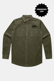 BDMY Logo Cord Shirt Khaki