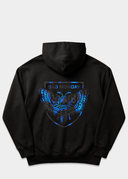 Blue DM / Relax Hoodie Black