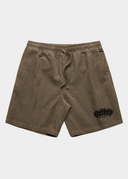 Brutal Logo Cord Shorts