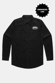 BDMY Logo Cord Shirt Black