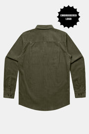 BDMY Logo Cord Shirt Khaki