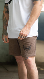 Walnut Death Moth Cord Shorts