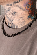 Barbed Wire Necklace Black