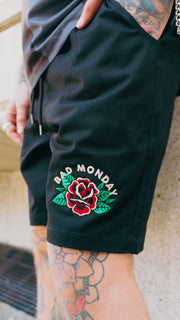 Black Rose Logo Walk Shorts