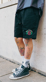 Black Rose Logo Walk Shorts