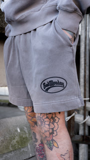 Oval Logo Faded Grey Track Shorts