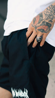 BM Metal Logo Beach Shorts