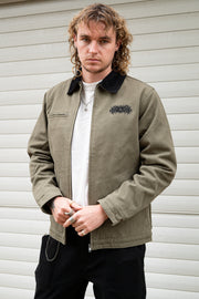 Metal Logo Canvas Jacket Army