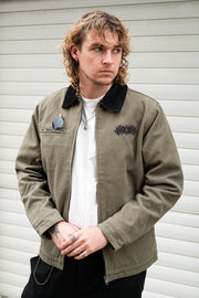 Metal Logo Canvas Jacket Army