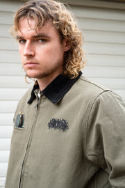 Metal Logo Canvas Jacket Army