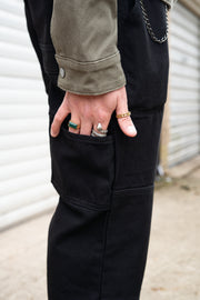 BDMY Logo Canvas Trousers Black