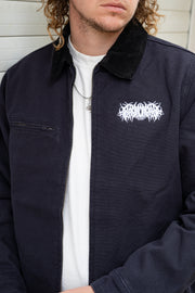 Metal Logo Canvas Jacket Blue