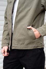 Metal Logo Canvas Jacket Army