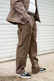 BDMY Logo Canvas Trousers Walnut