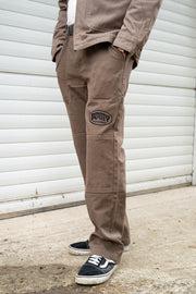 BDMY Logo Canvas Trousers Walnut