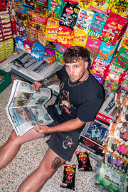 Doberman Faded Black Track Shorts