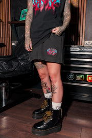 BDMY Bat Faded Black Track Shorts