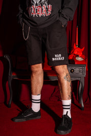 Spike Logo Canvas Shorts Black