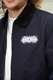 Metal Logo Canvas Jacket Blue