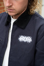Metal Logo Canvas Jacket Blue