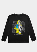 KIDS Bonehead / Standard LS Tee Black