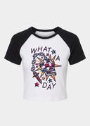 What A Day / Wo Raglan Tee
