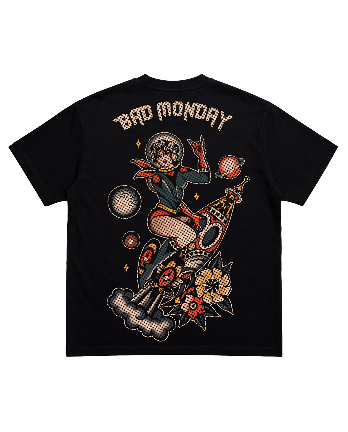 Lucky Neyen / Spacelady Heavy Tee Back Print