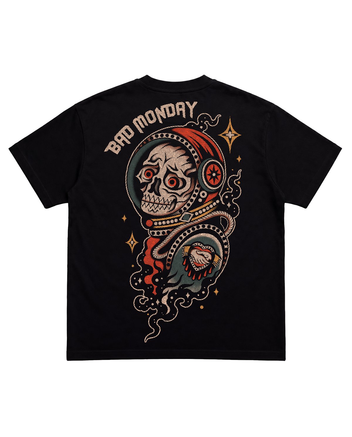 Lucky Neyen / Spaceskull Heavy Tee Back Print