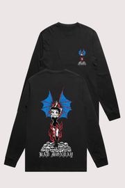 Betty Devil Long Sleeve Tee / Black