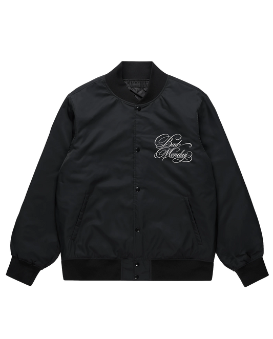 Embroidered Script / Bomber Jacket