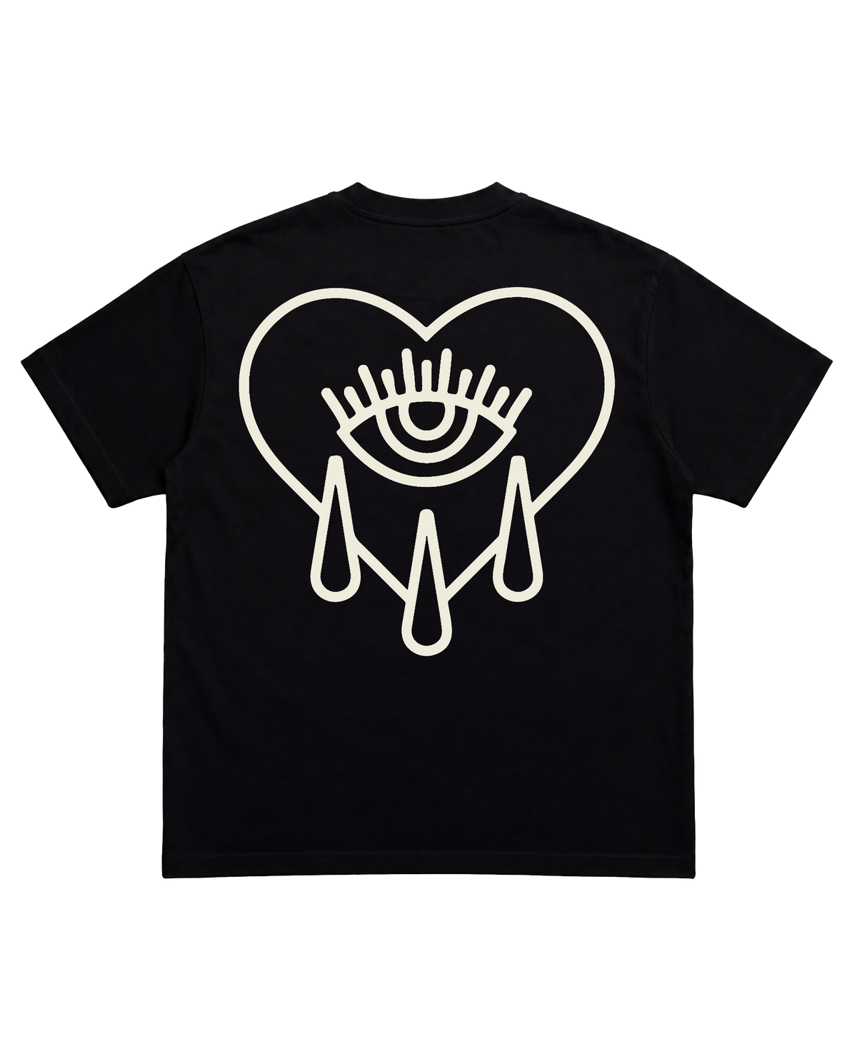 Crying Heart / Heavy Tee Back Print