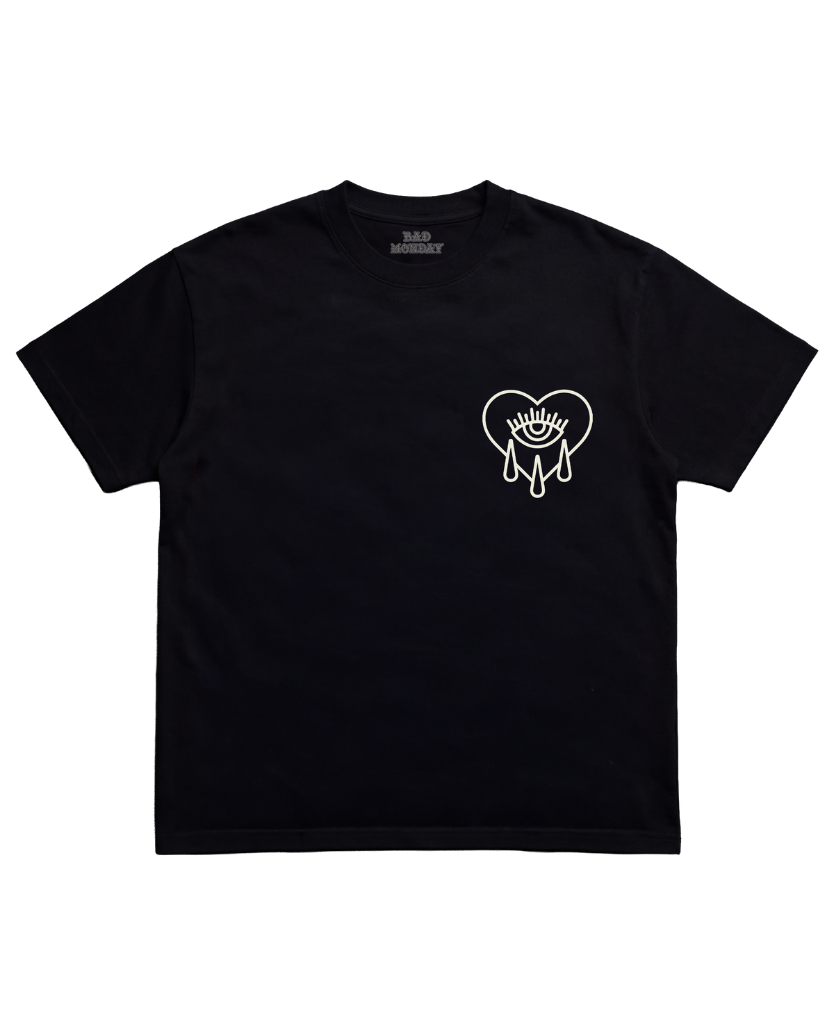 Crying Heart / Heavy Tee Back Print