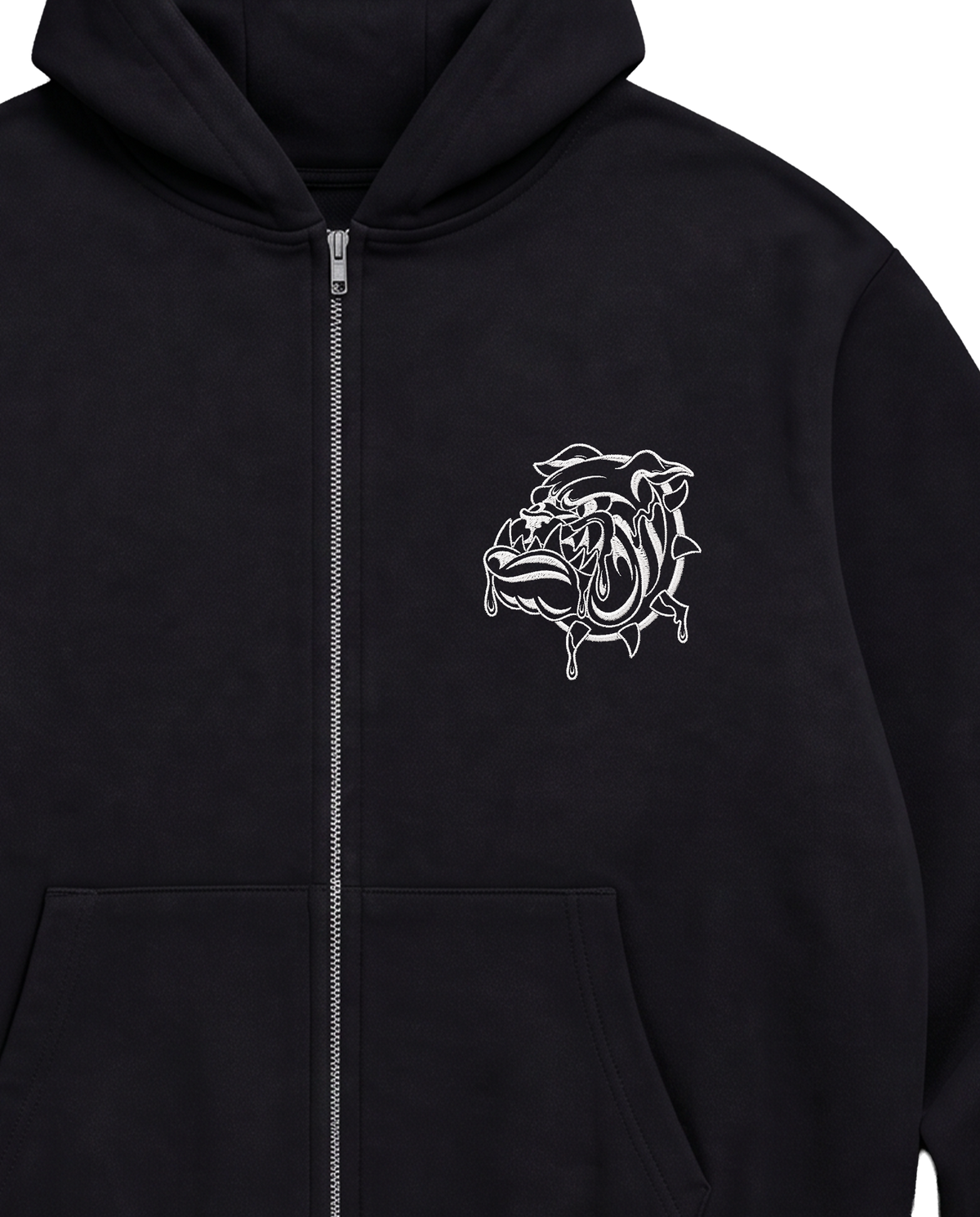 Embroidered Levi Frankenstein / Zip Hood