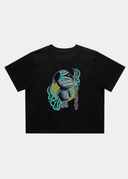 Lazy Villager / Wo Cropped Tee