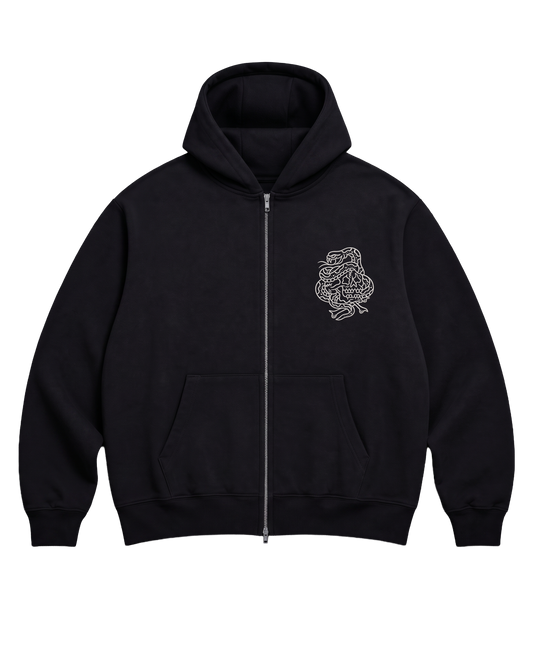 Embroidered Pistol Pete / Zip Hood